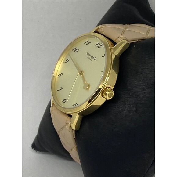 Kate Spade New York Metro 0785 Women Beige Leather Analog Dial Wrist Watch VK117 main image 5